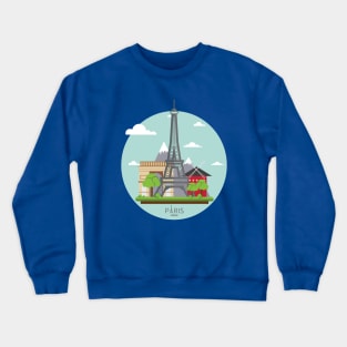 Paris France Eiffel Tower Visitors Tourist Edition Crewneck Sweatshirt